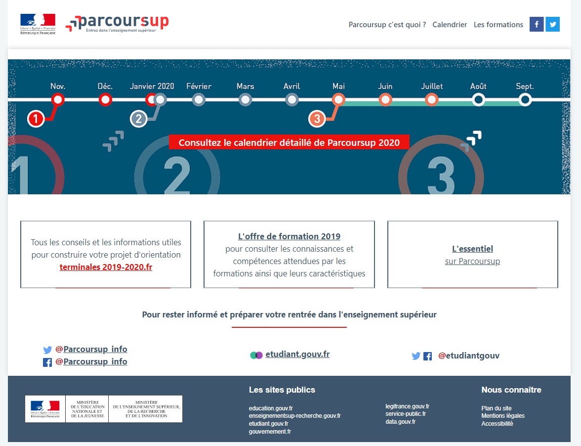 Inscriptions à Parcoursup