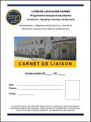 Couverture carnet de liaison