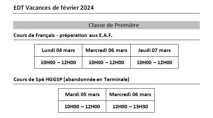 Vacances fevrier 24 premiere